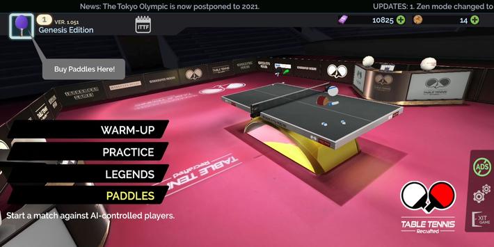 乒乓球重新制作 游戏截图1