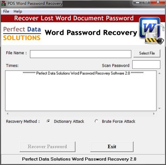 PDS Word Password Recovery(word文档密码恢复工具)