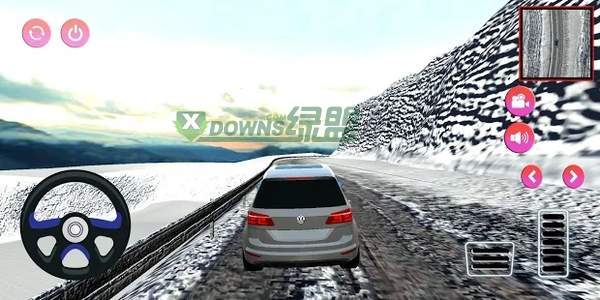 雪山道路驾驶模拟