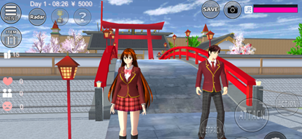 樱花校园模拟器2022年中文版高马尾 游戏截图3